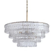 Amory Clear/Smoky Glass Round Chandelier 36"