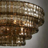 Amory Clear/Smoky Glass Round Chandelier 36"