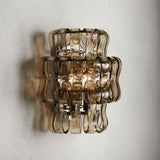 Amory Clear/ Somke Glass Wall Sconce 12"