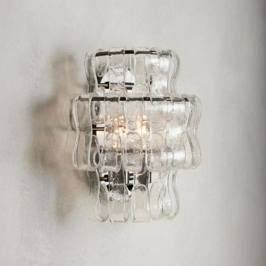 Amory Clear/ Somke Glass Wall Sconce 12"