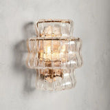 Amory Clear/ Somke Glass Wall Sconce 12"