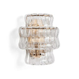 Amory Clear/ Somke Glass Wall Sconce 12"