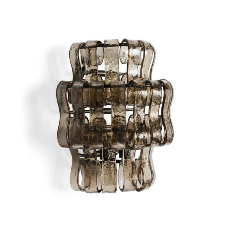 Amory Clear/ Somke Glass Wall Sconce 12"