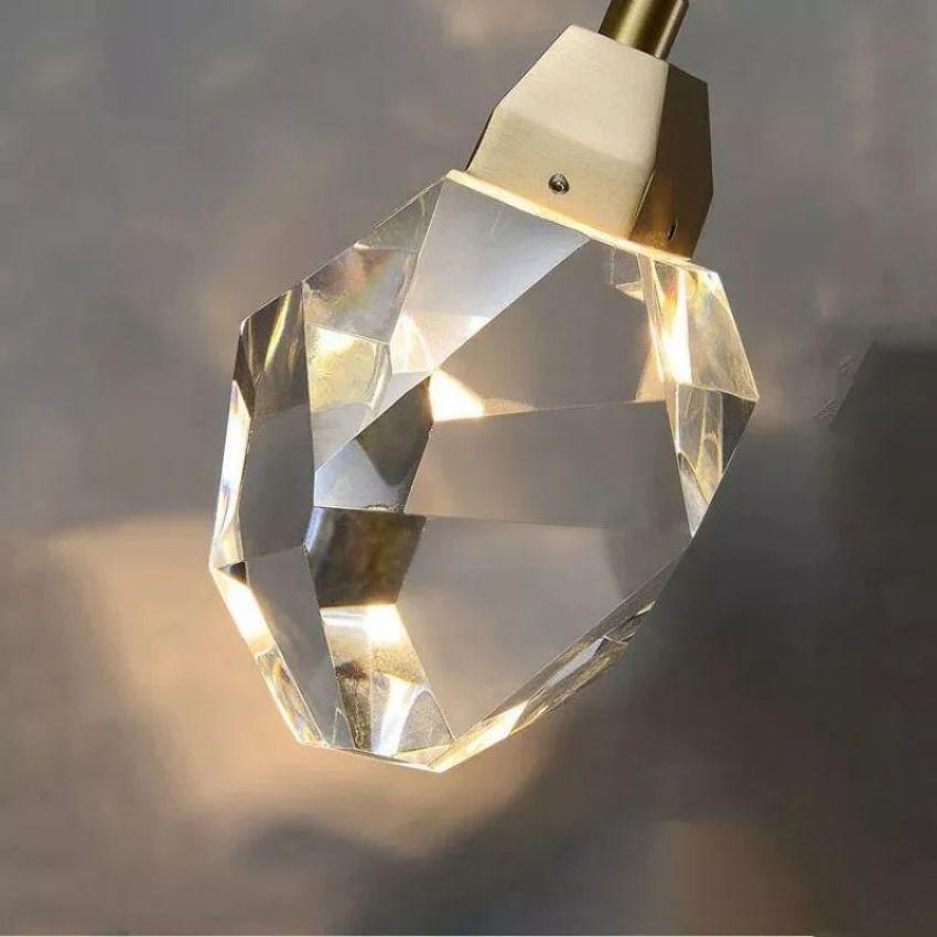 Angel  Faceted Crystal Prisms Pendant