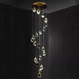 Angel Faceted Crystal Prisms Chandeliers For Staircase(10/15/20/25 Lights)