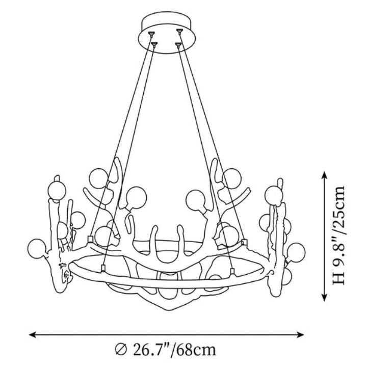 Antler Shape Chandelier