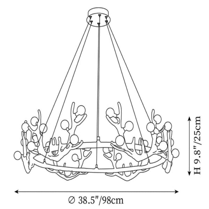 Antler Shape Chandelier