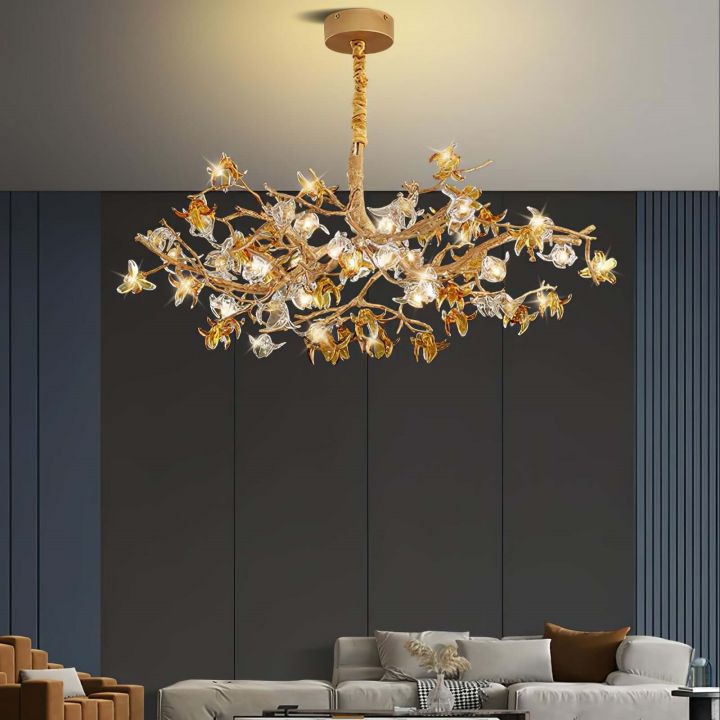 Aosta Brass Branch Chandelier