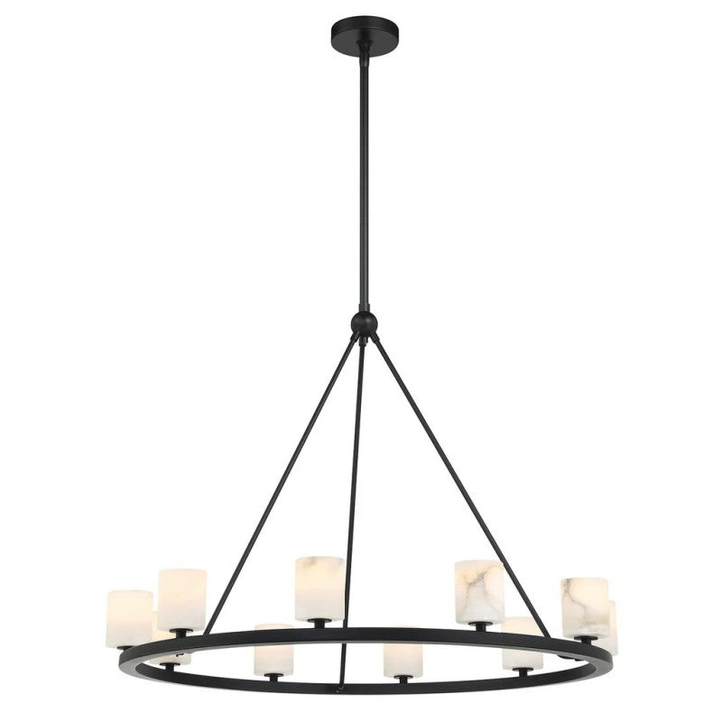 Aragon 10 Light Chandelier Alabaster