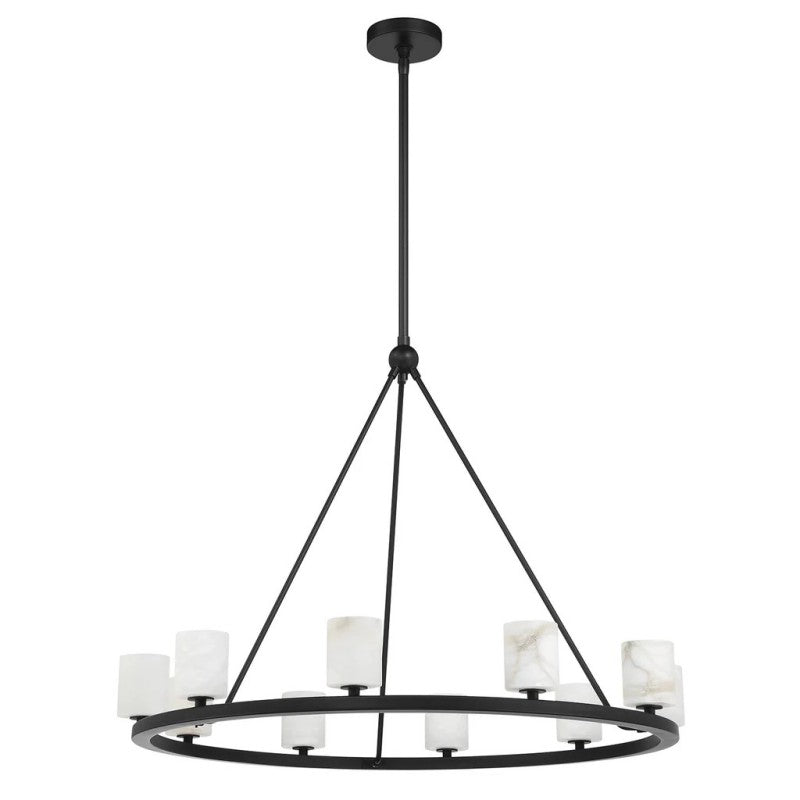 Aragon 10 Light Chandelier Alabaster