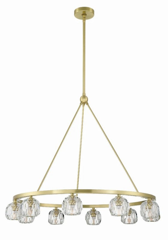 Aragon 10 Light Chandelier Galss