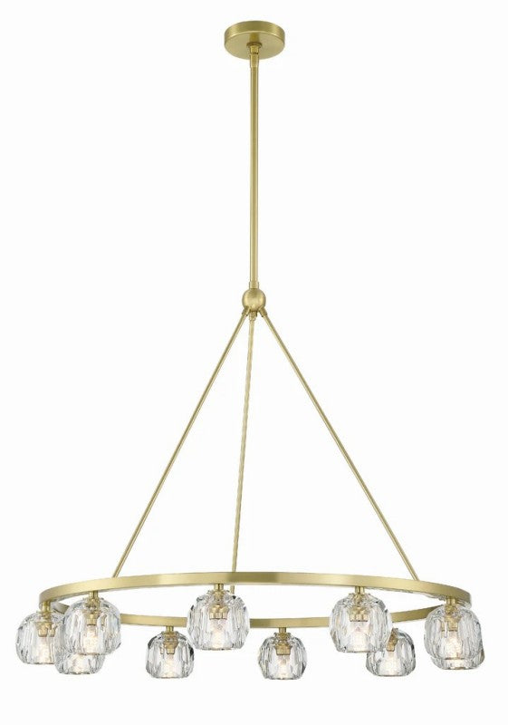 Aragon 10 Light Chandelier Galss