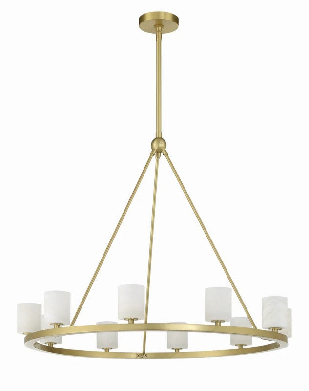 Aragon 10 Light Chandelier Alabaster