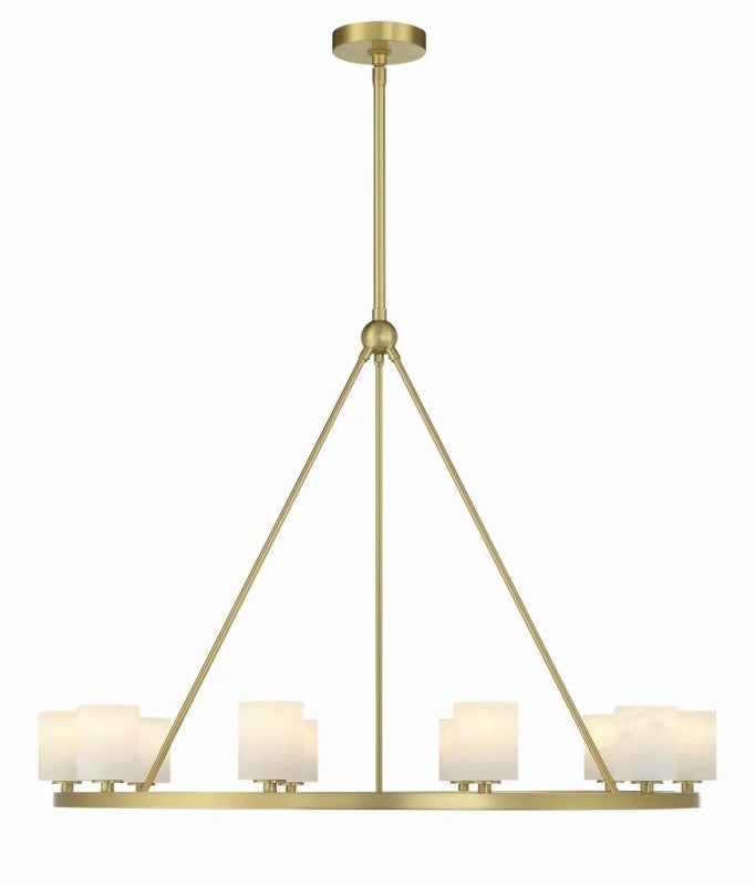 Aragon 10 Light Chandelier Alabaster