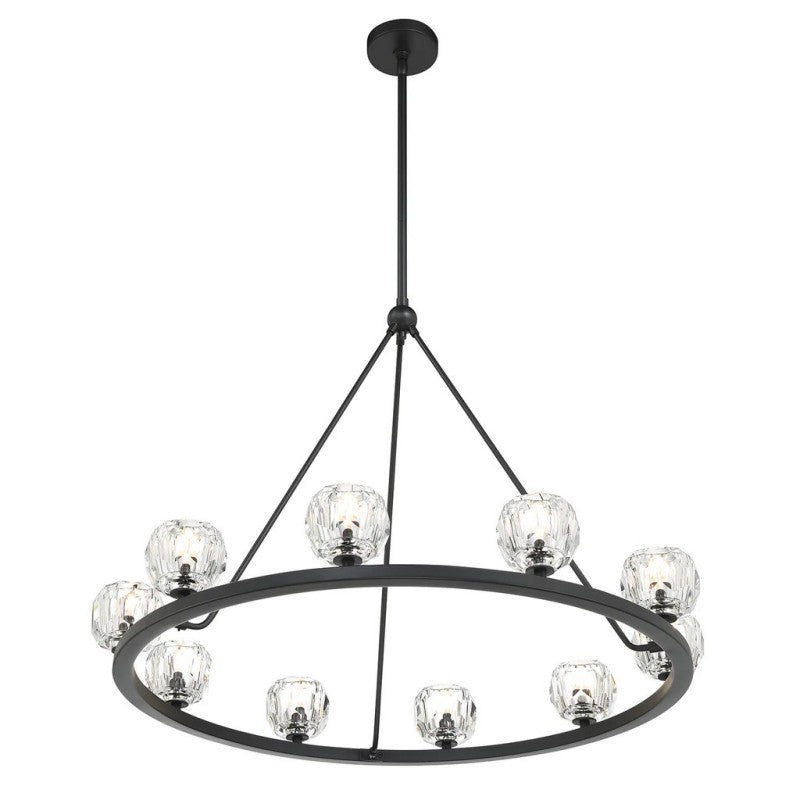 Aragon 10 Light Chandelier Galss