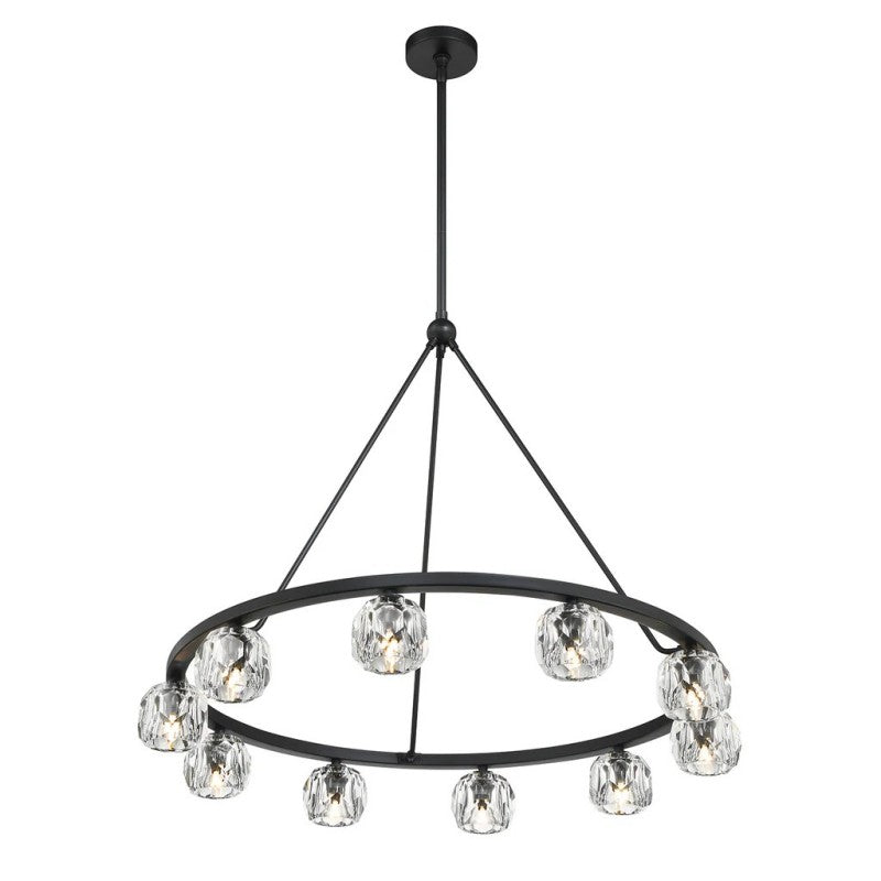 Aragon 10 Light Chandelier Galss