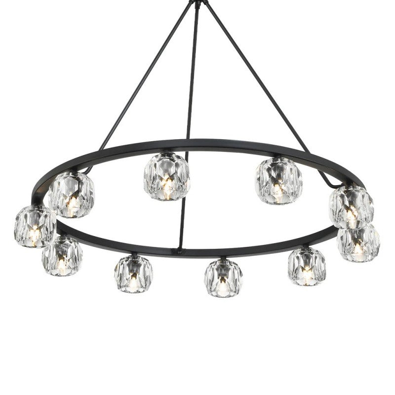 Aragon 10 Light Chandelier Galss