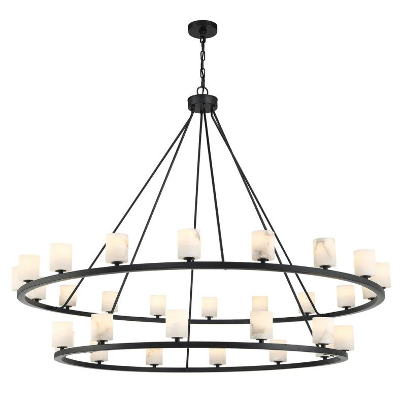 Aragon 30 Light Chandelier Alabaster