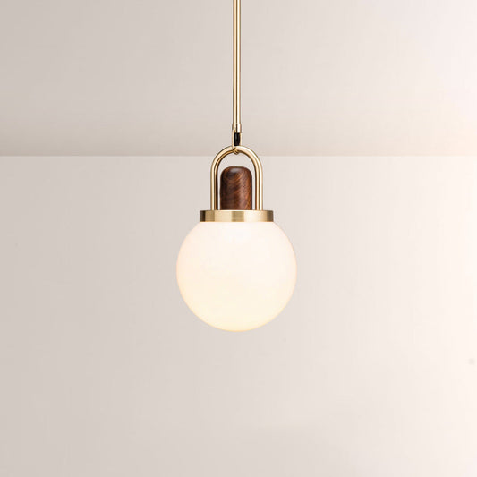 Arcane Wood Multi Tone Metal Orb Pendant