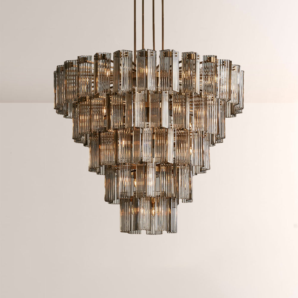 Art Glass Delsia Round Chandelier 60"