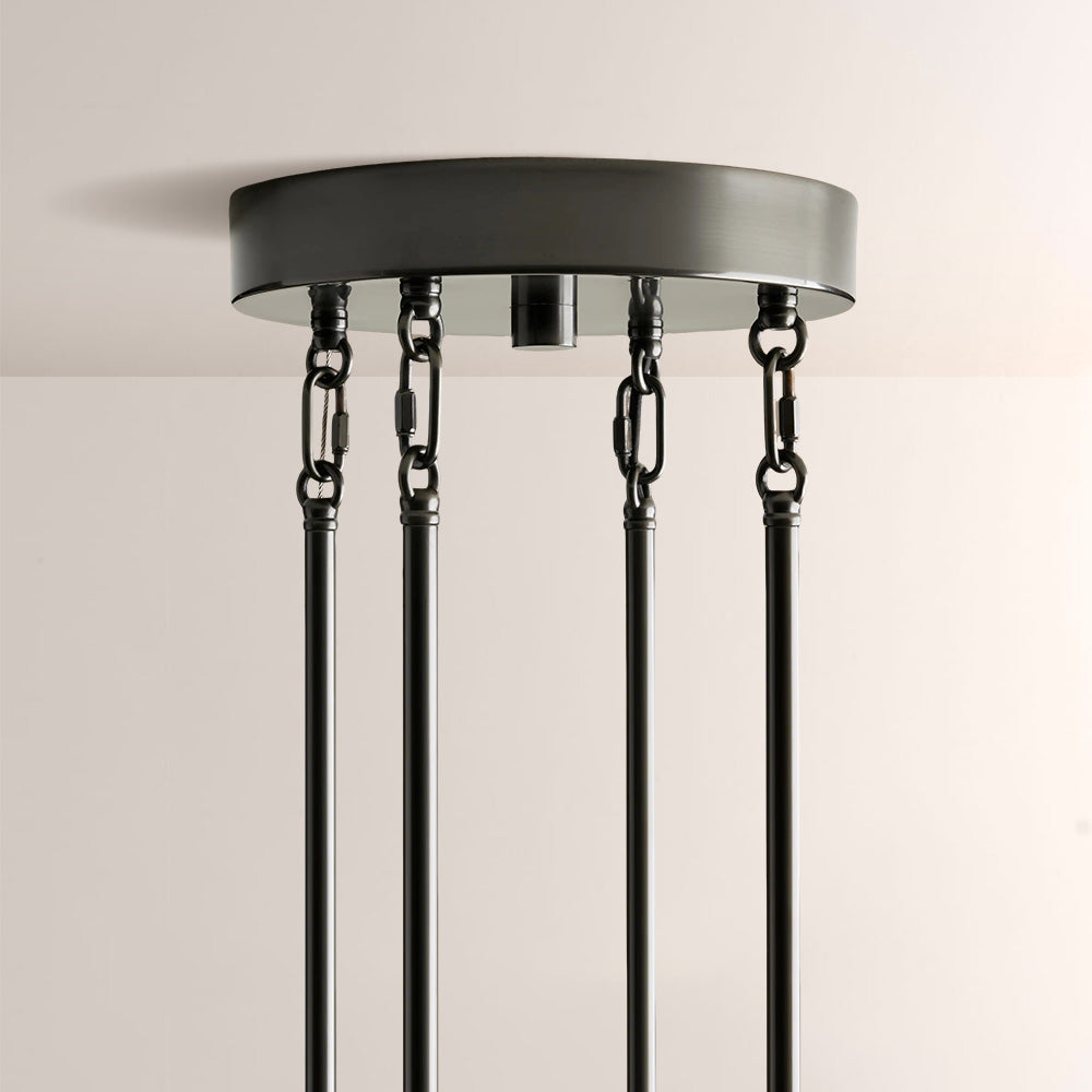 Art Glass Delsia Round Chandelier 60"