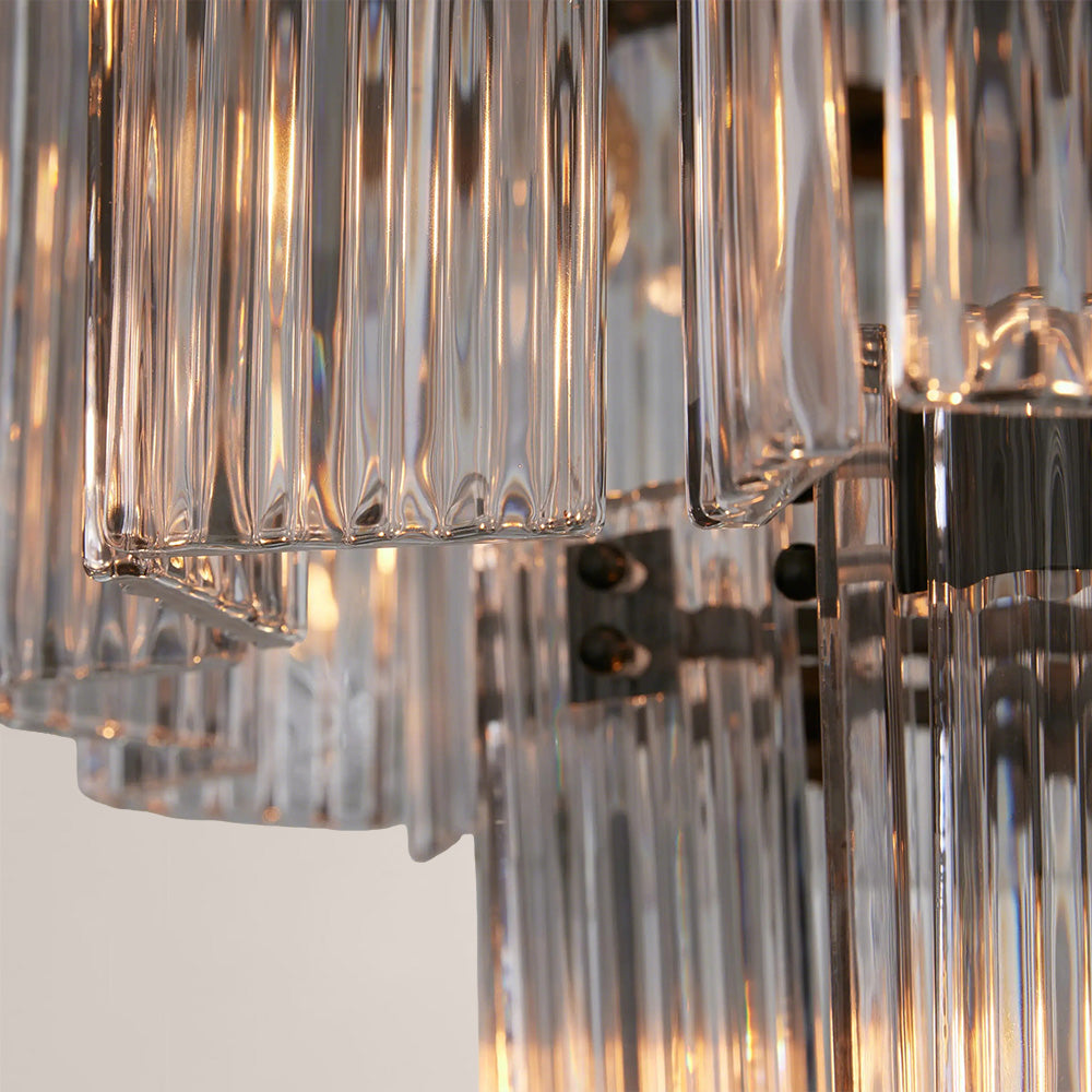 Art Glass Delsia Round Chandelier 60"