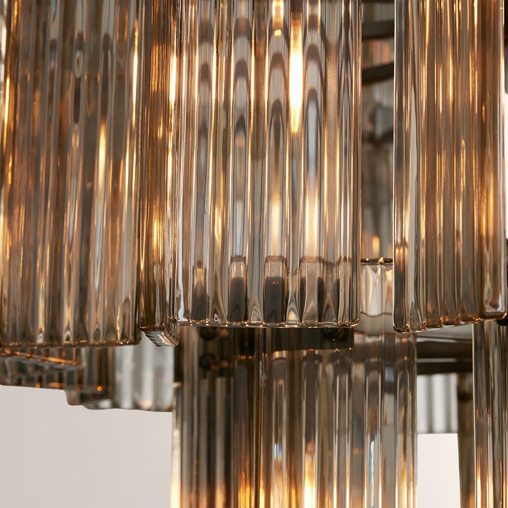 Art Glass Delsia Round Chandelier 60"