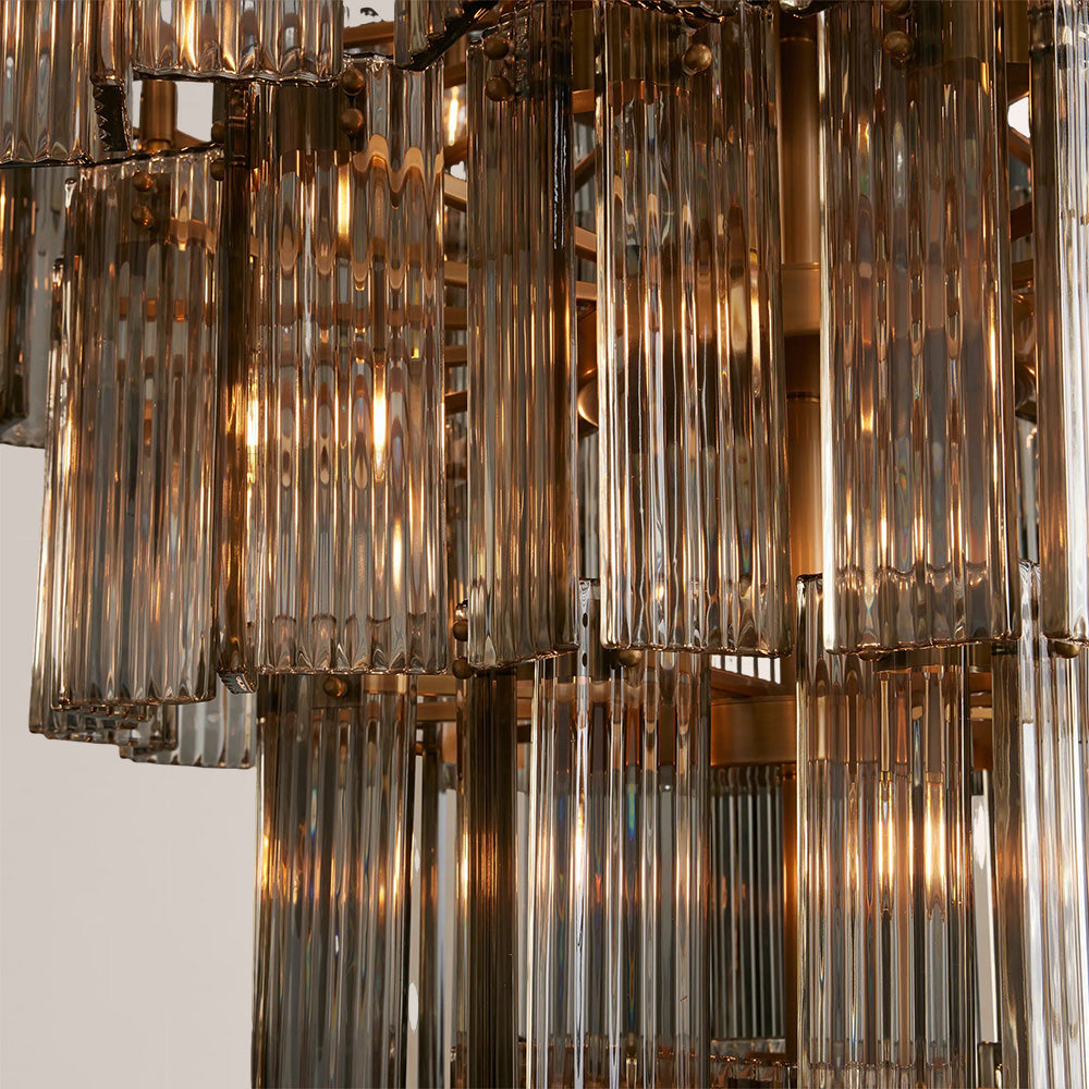 Art Glass Delsia Round Chandelier 60"