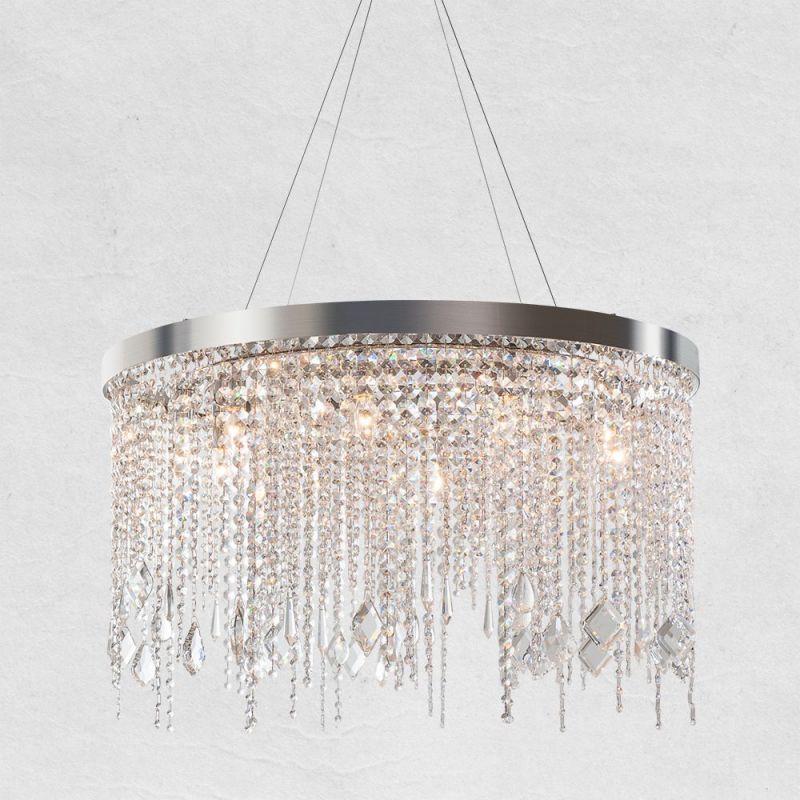 Aris Crystal Round Chandelier