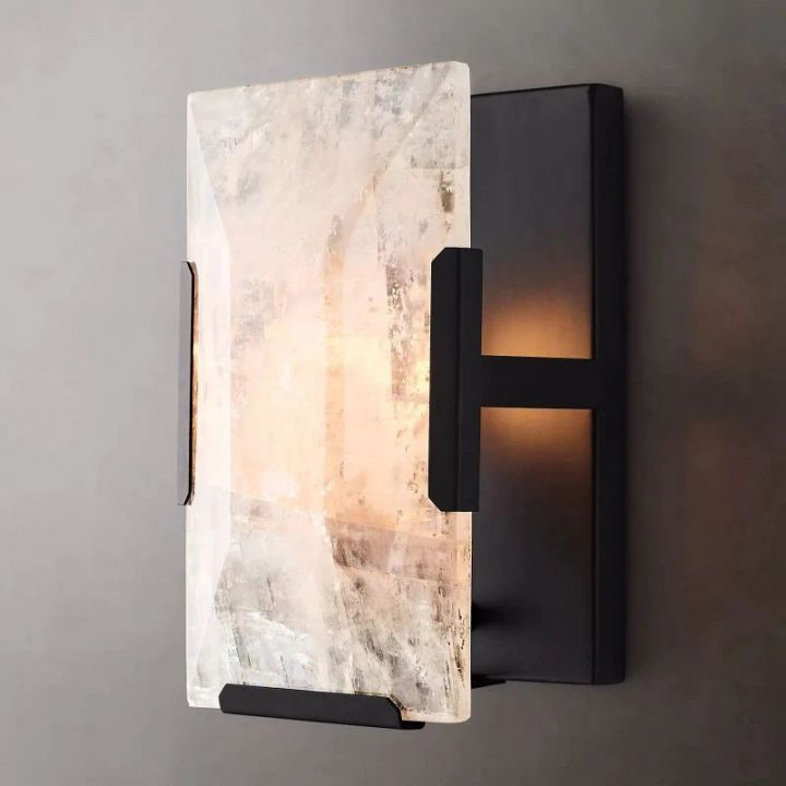 Aubrey Calcite Short Wall Sconce