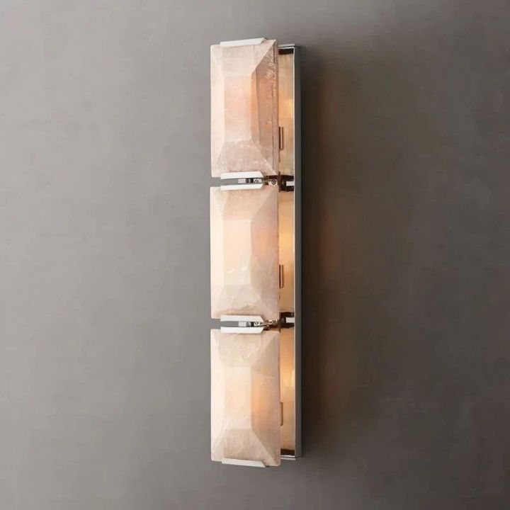 Aubrey Calcite Triple Sconce