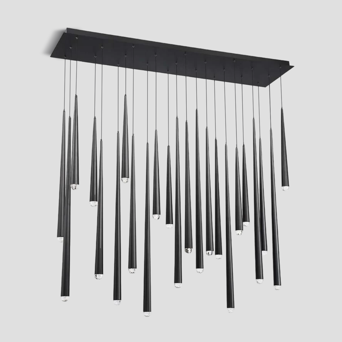 Droop Rectangle Tubular Chandelier