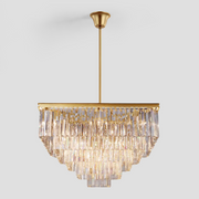 Beckett 5-Tier Crystal Square Chandelier