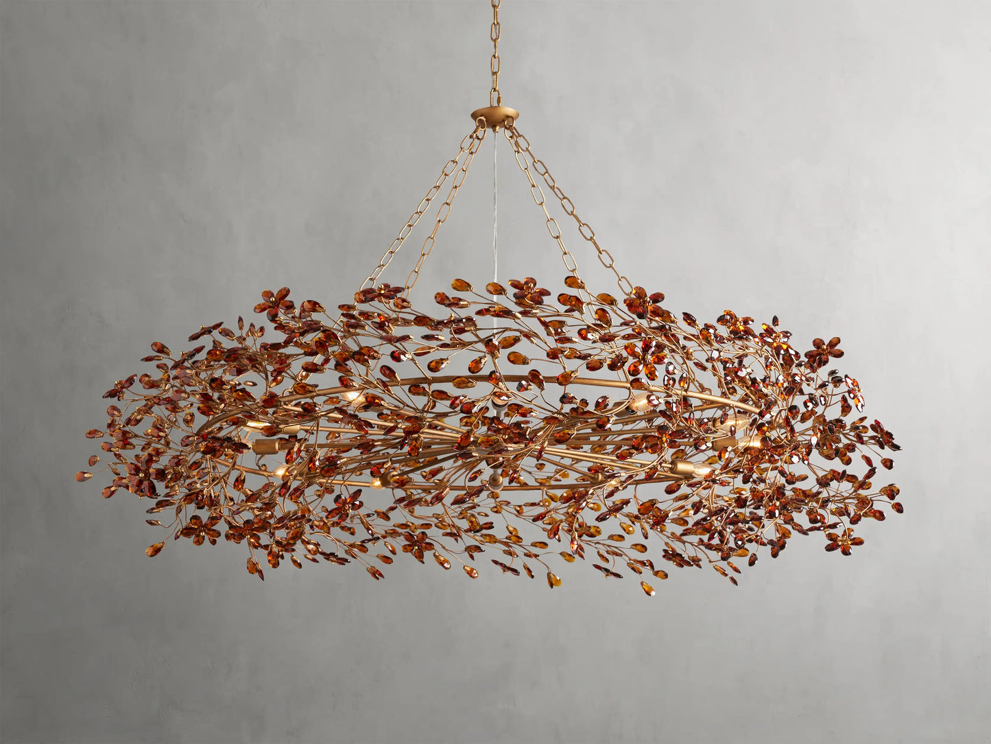 Flora Crown Chandelier 48”W