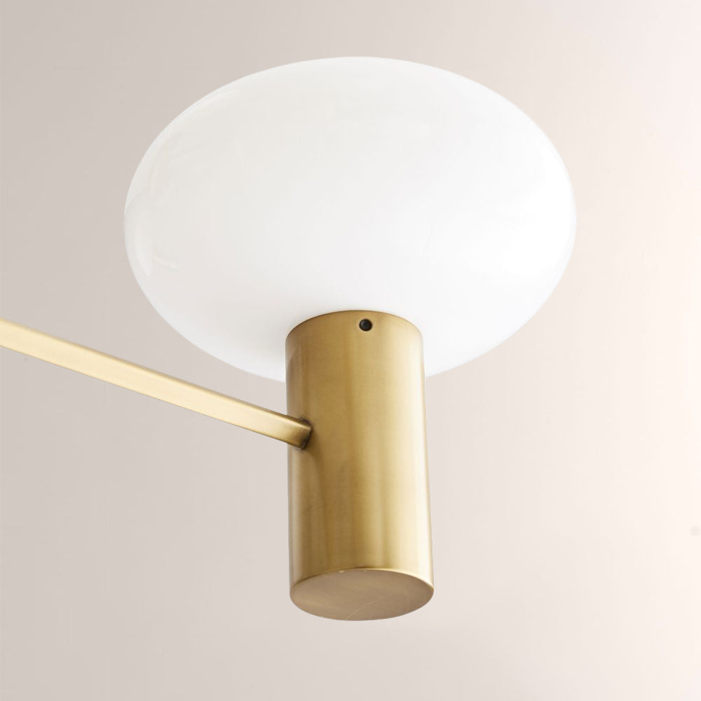 Broad Two-Layer Round Chandelier