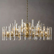 Brown Prism Round Chandelier 48"