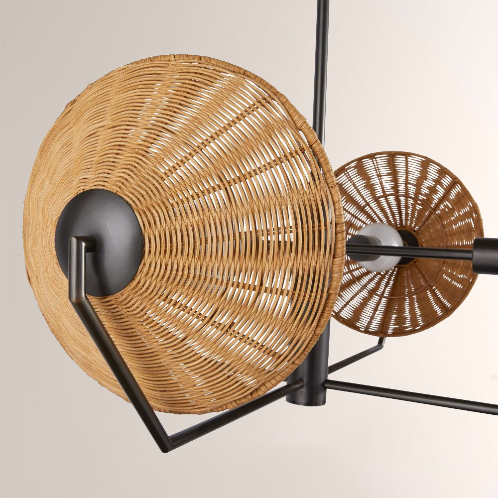 Camilla Round Rattan Chandelier