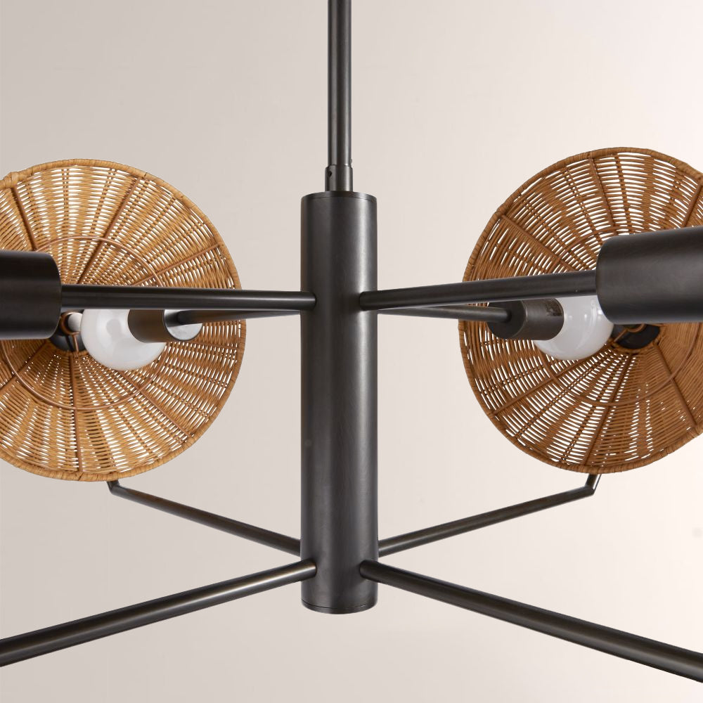 Camilla Round Rattan Chandelier