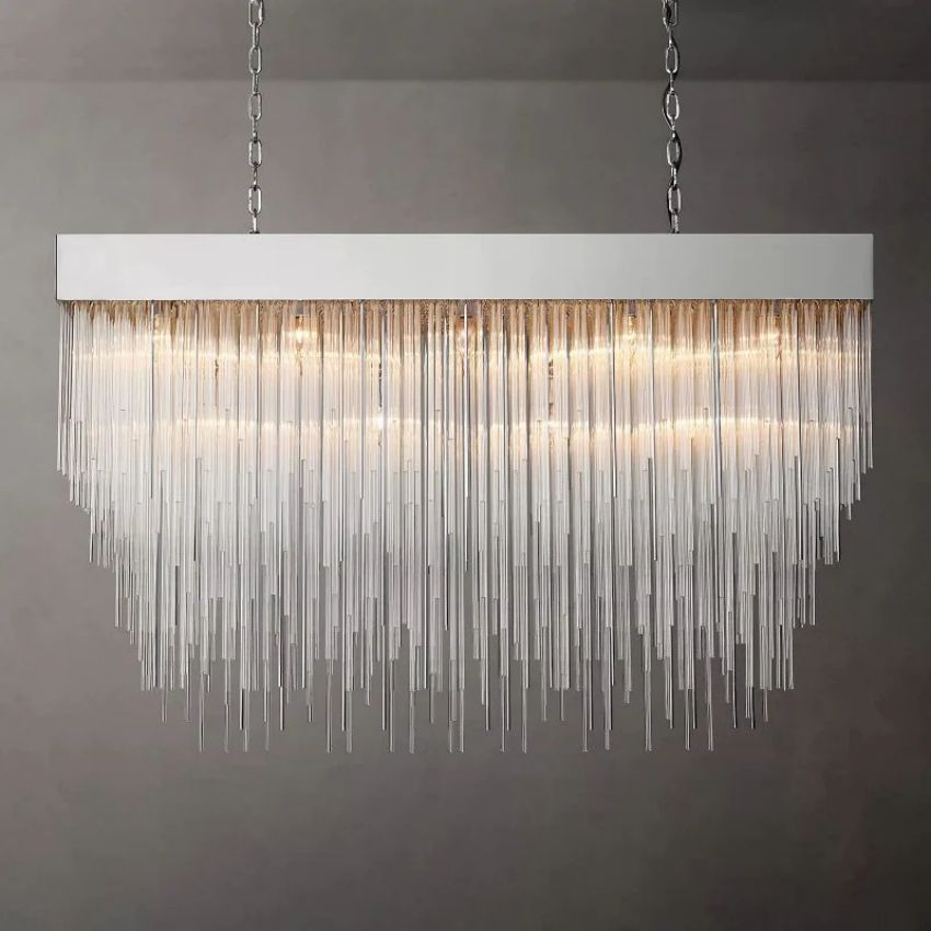 Cascada Rectangular Chandelier 54"