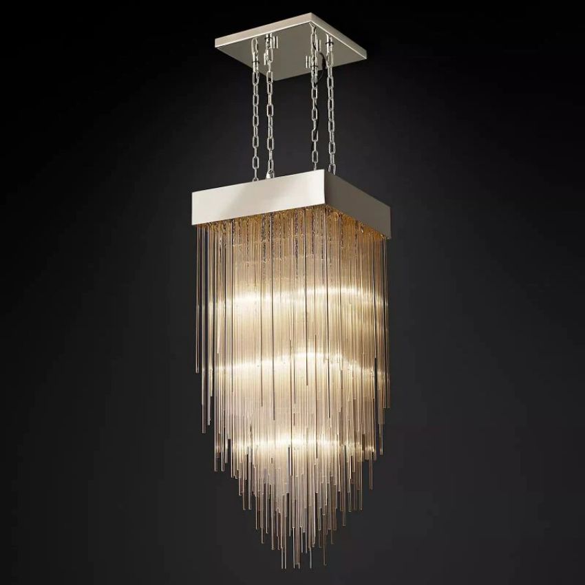 Cascada Square Chandelier 21"