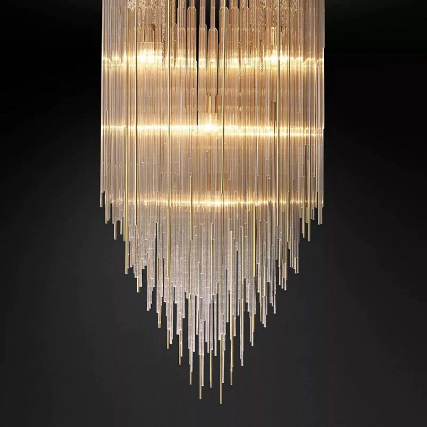 Cascada Square Chandelier 30"