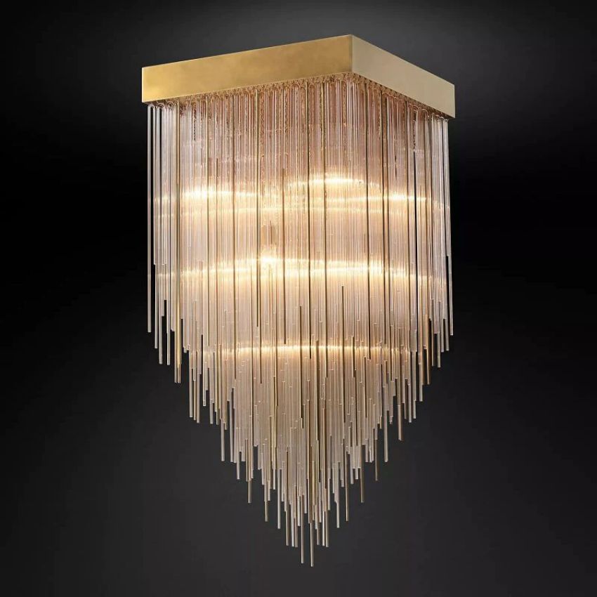 Cascada Square Chandelier 30"