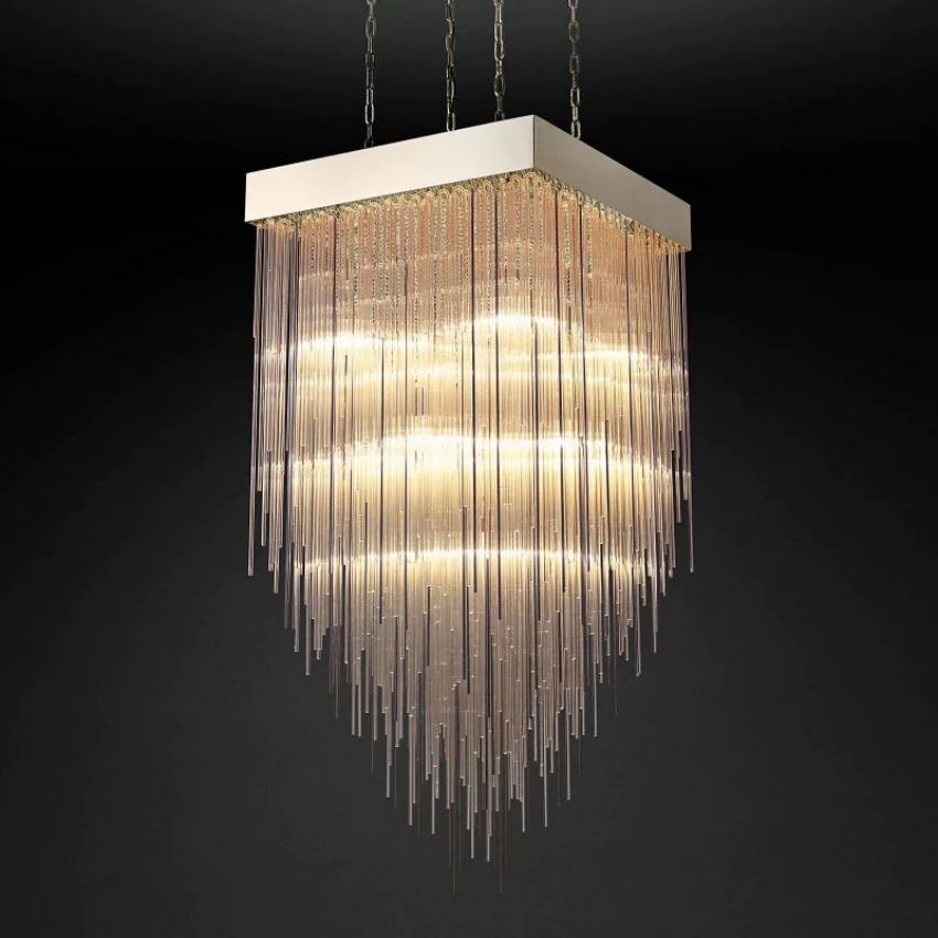 Cascada Square Chandelier 30"