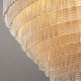 Siri Clear Round Chandelier 52"