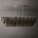 Siri Smoke Rectangle Chandelier 77"