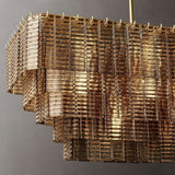 Siri Smoke Rectangle Chandelier 59"