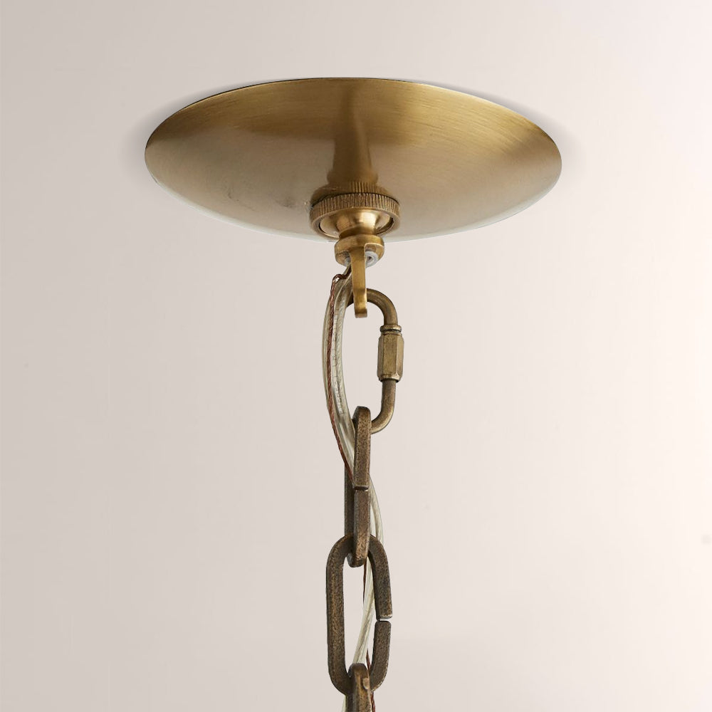 Cherton Round Leather Chandelier