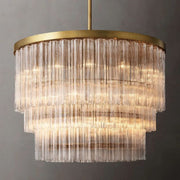 Ice 3-Tier Round Chandelier 48”