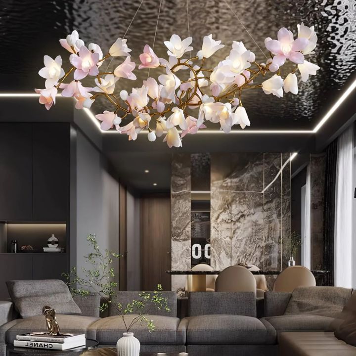 Circular Blossom Chandelier