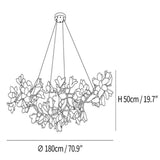 Circular Blossom Chandelier